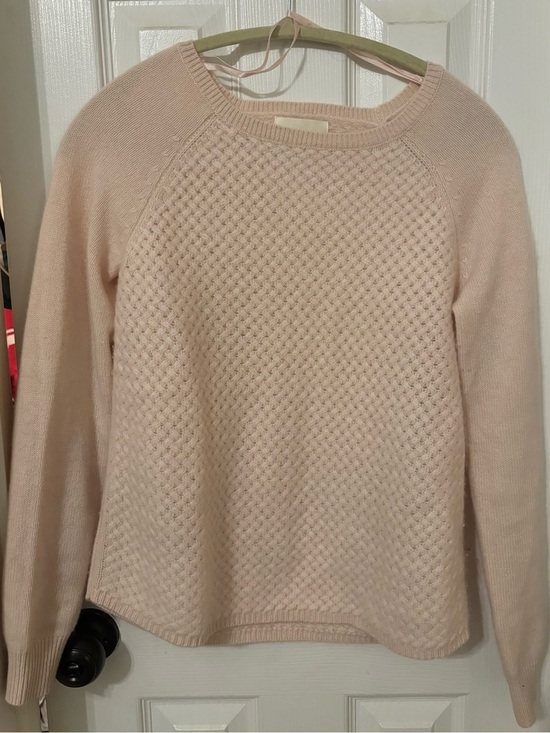 Cynthia Rowley Sweaters - Cynthia Rowley Pale Blush Textured Crewneck Sweater